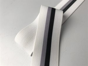 Blød elastik - fine striber, 30 mm